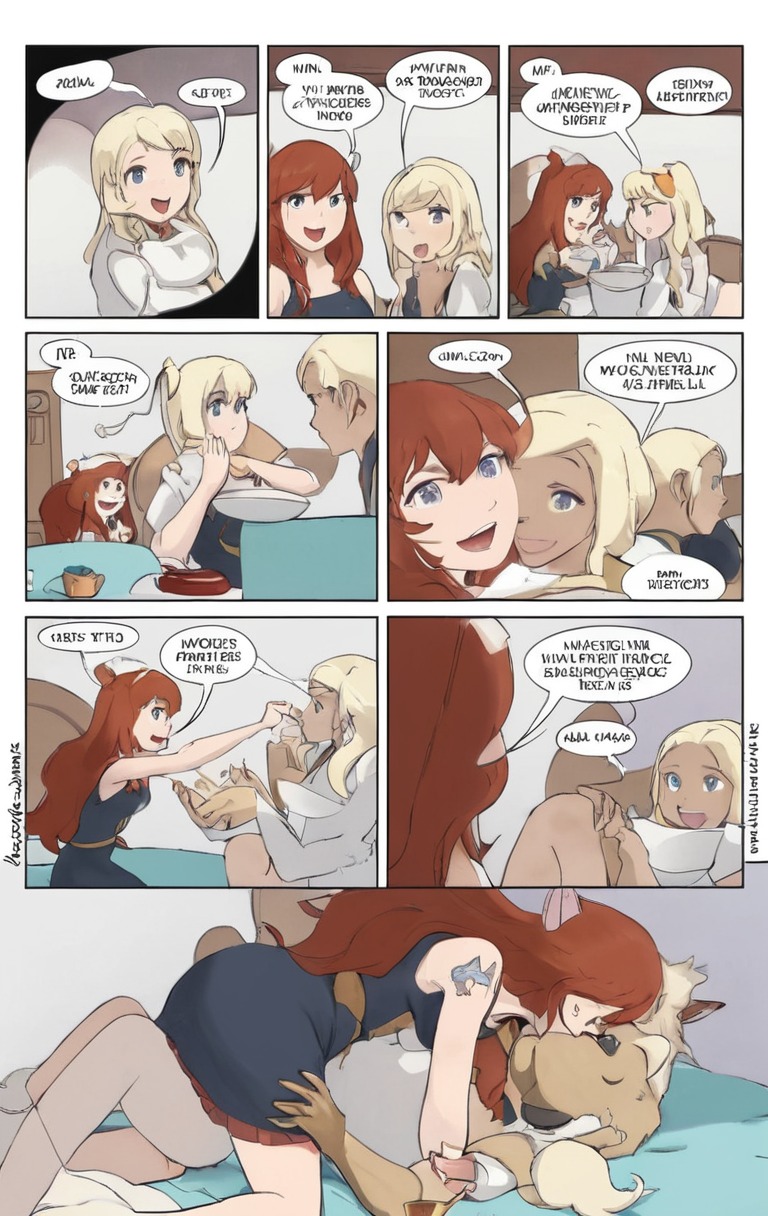 comic, webcomic, alexis, asura, bedroom, fantasy, hunters, kissingcouple, rune, witch, yuri, lesbiancouple, runehunters