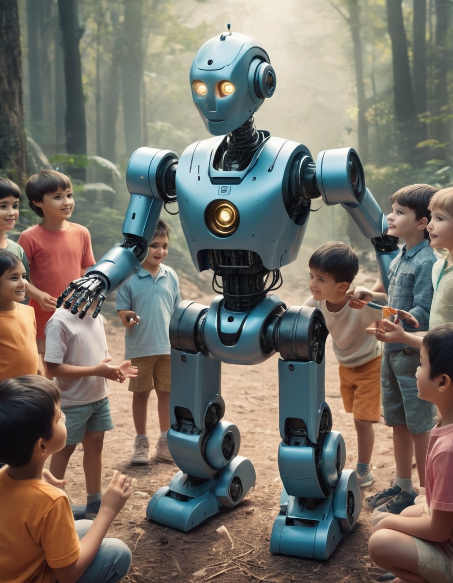 robot, artificial intelligence, children, technology, interaction, robots