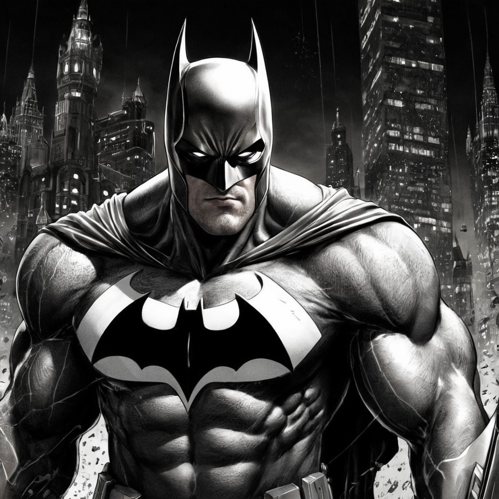 superhero, batman, cartoon, digitalart, fanart, characterdesign, portrait, noir, videogamefanart, doodleday