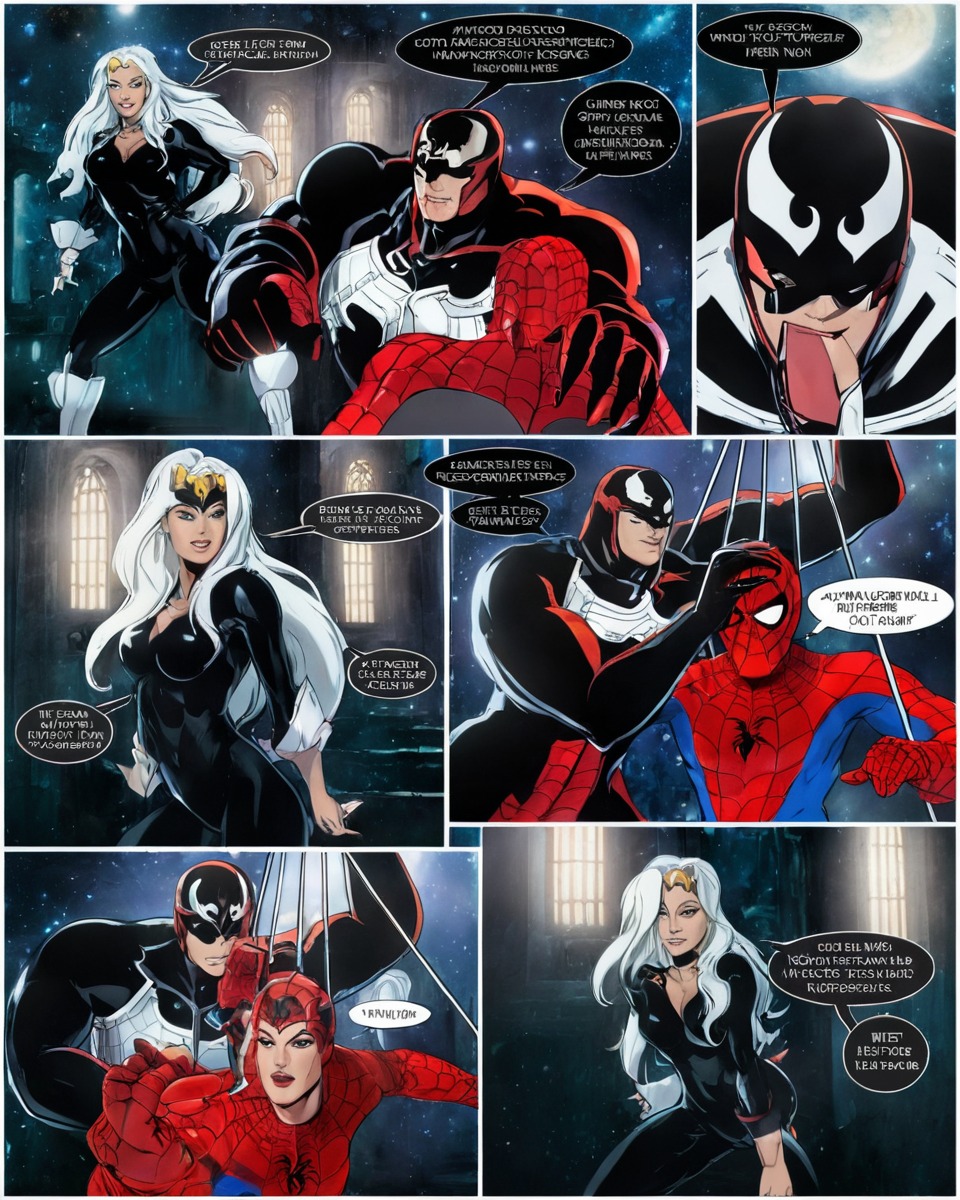 comic, spiderman, spider, venom, 1994, amazingspiderman, animatedseries, blackcat, fanartdigital, feliciahardy, symbiote, unmasked, unmasking, blackcatmarvel, venommarvel