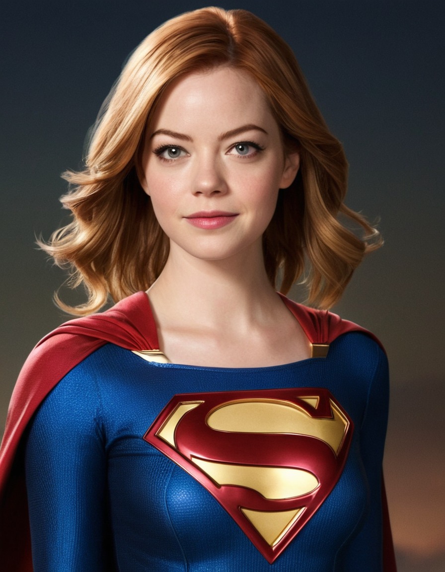 emma stone, supergirl, actress, hollywood, superhero, celebrity