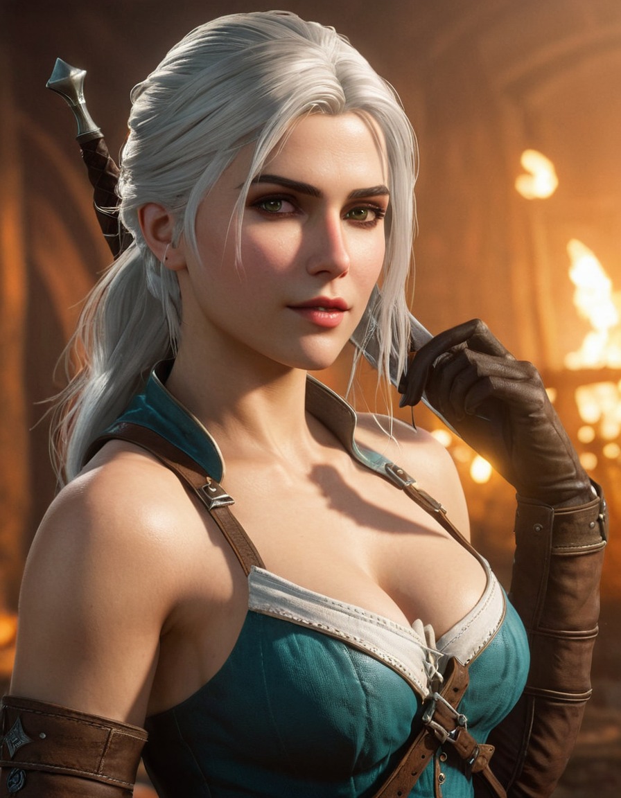 ciri, the witcher 3: wild hunt, action, fantasy, rpg, combat, video games