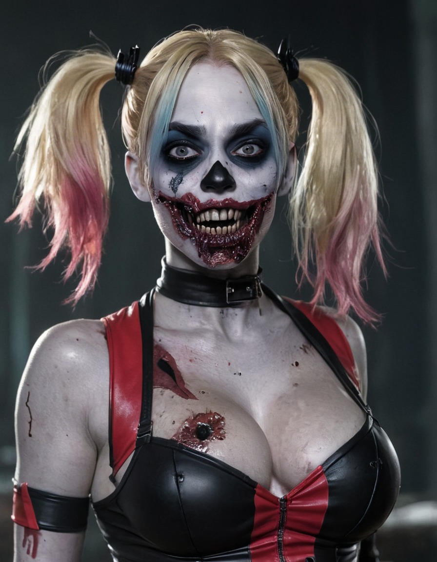 zombie, harley quinn, dc comics, fictional character, suicide squad, undead, horror