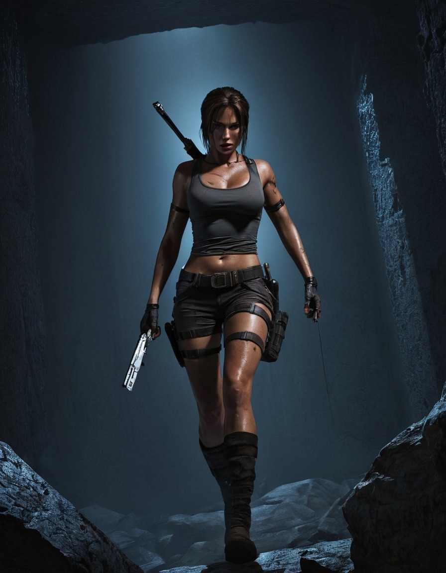 lara croft, tomb raider, action, adventure, stealth, video game, games, dark