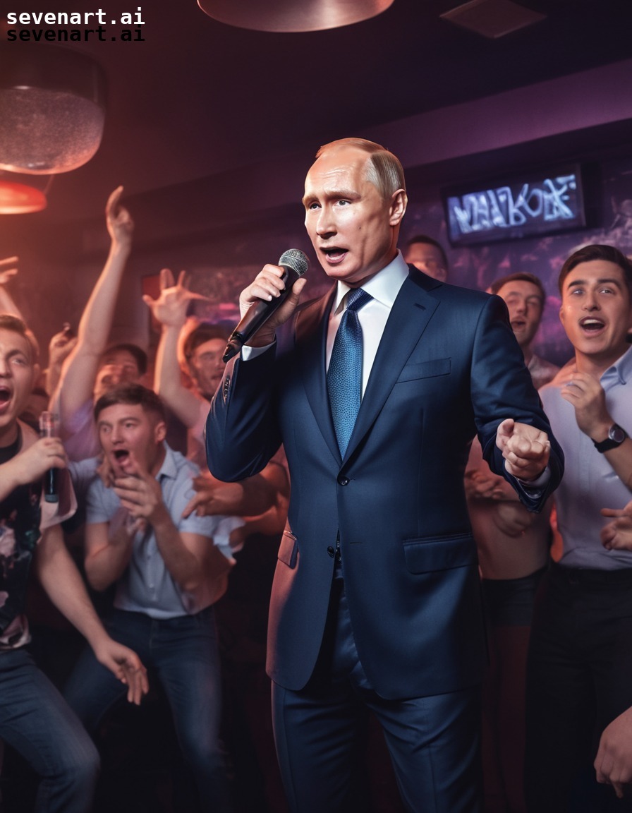 politics, karaoke, entertainment, russia, leadership, putin, russian president