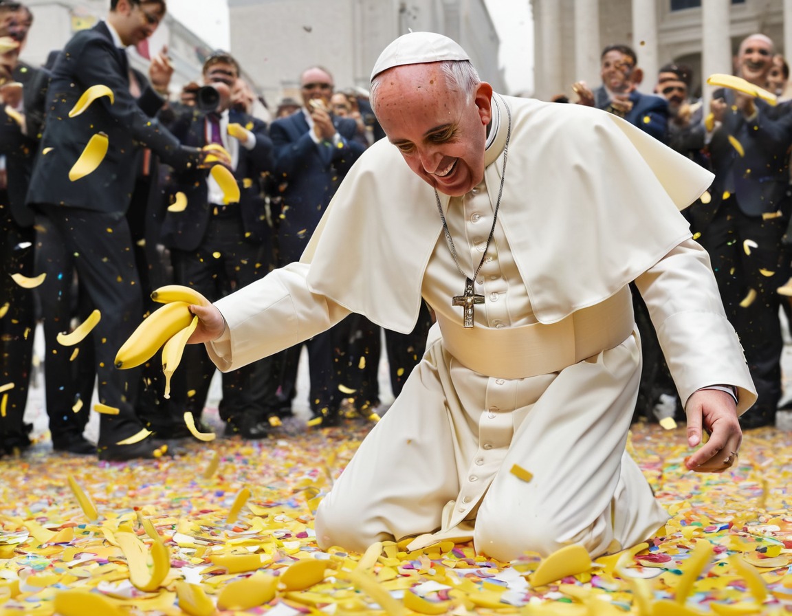 pope, humor, accident, surprise, funny, pope francis, vatican