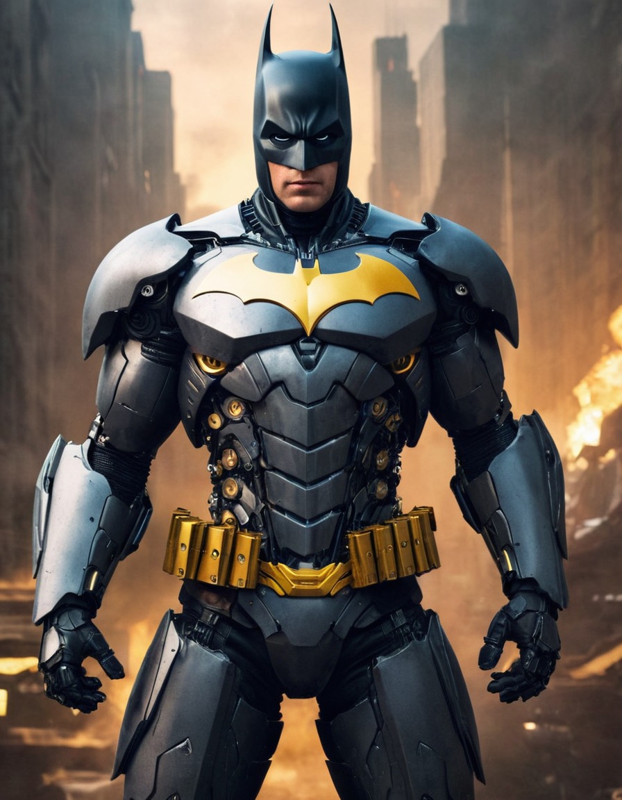 batman, robot, superhero, comic book, fictional character