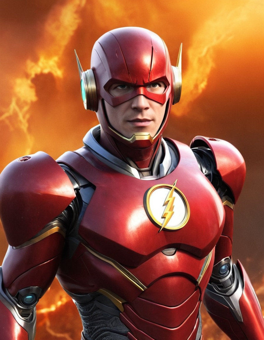 the flash, robot, superhero, dc comics, fictional character, artificial intelligence, science fiction