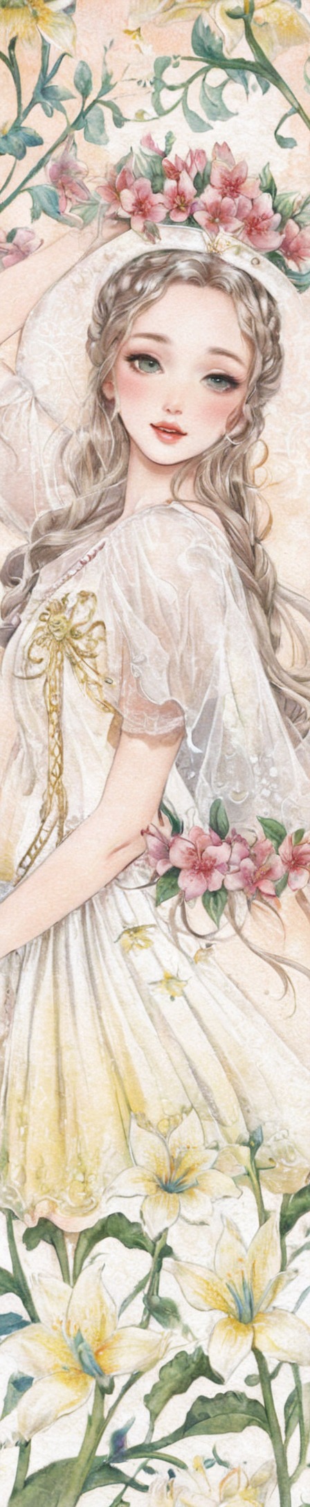 bookmark, fairy, illustration, watercolor, traditionalillustration