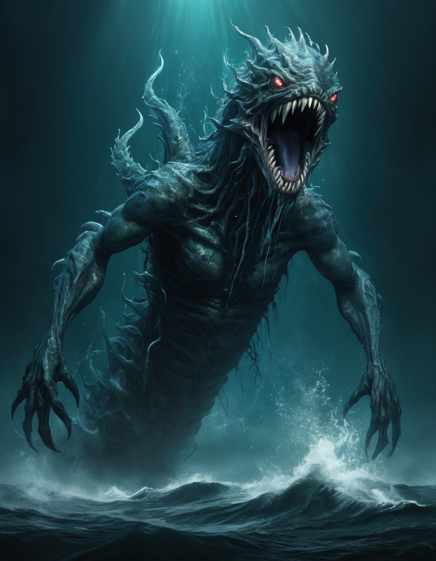 water sprites, sea monster, mythical creatures, folklore, legends, ocean spirits