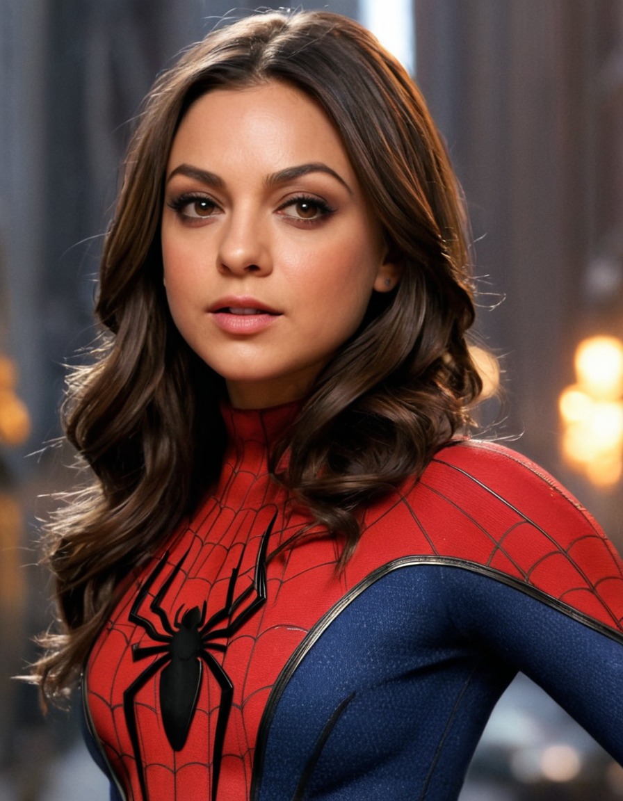 mila kunis, spiderman, actress, movie, superhero, marvel comics