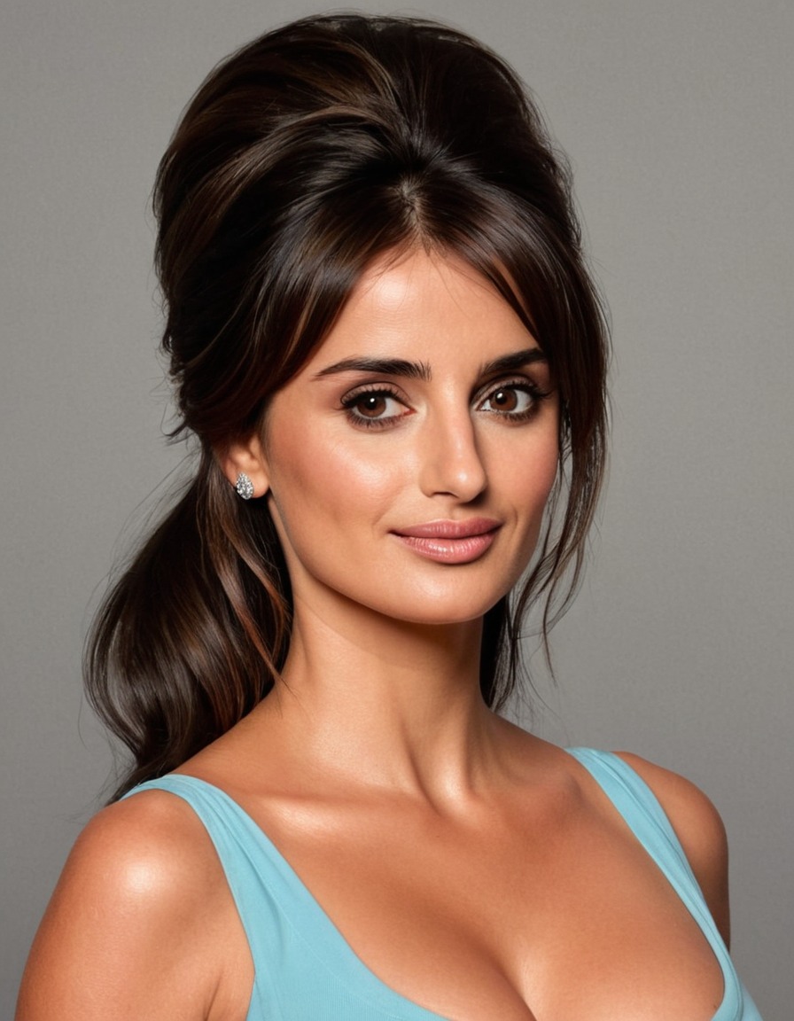 penélope cruz, painting, funny, celebrity, humor