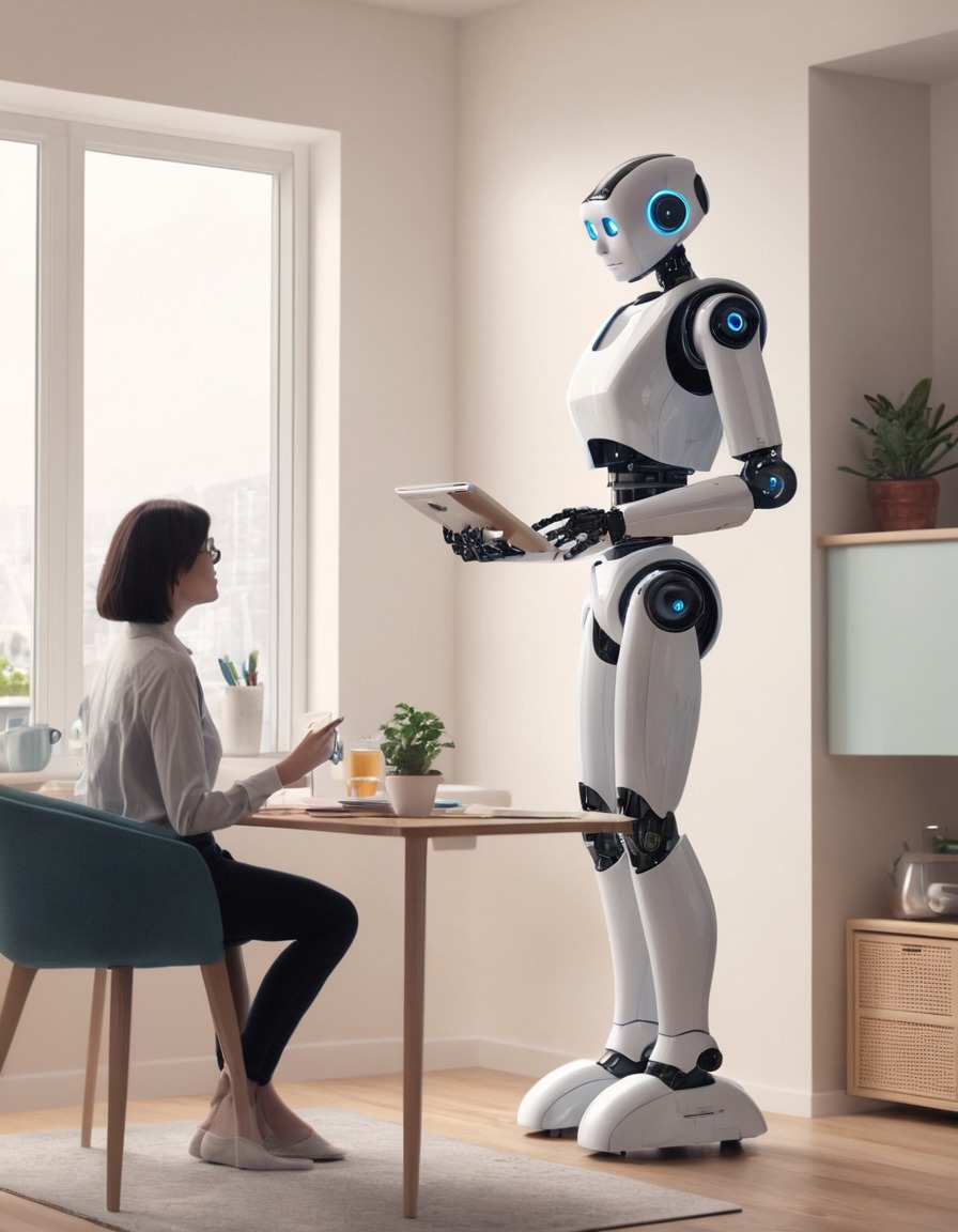 robot, assistant, smart home, technology, automation