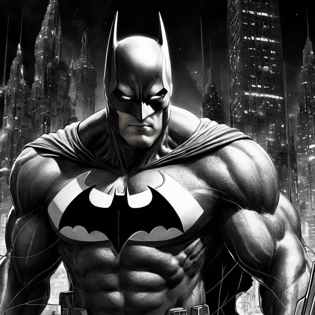 superhero, batman, cartoon, digitalart, fanart, characterdesign, portrait, noir, videogamefanart, doodleday