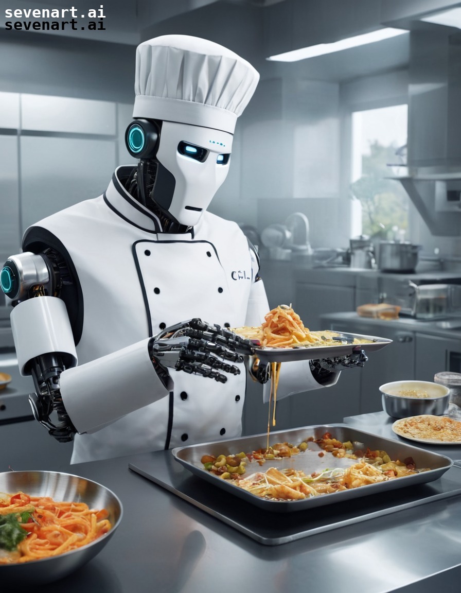 robot, chef, gourmet, meal, high-tech, robots