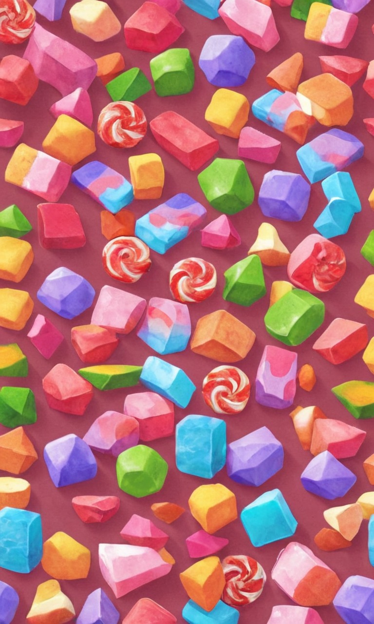 candy, pixelated, sweets, wallpaper