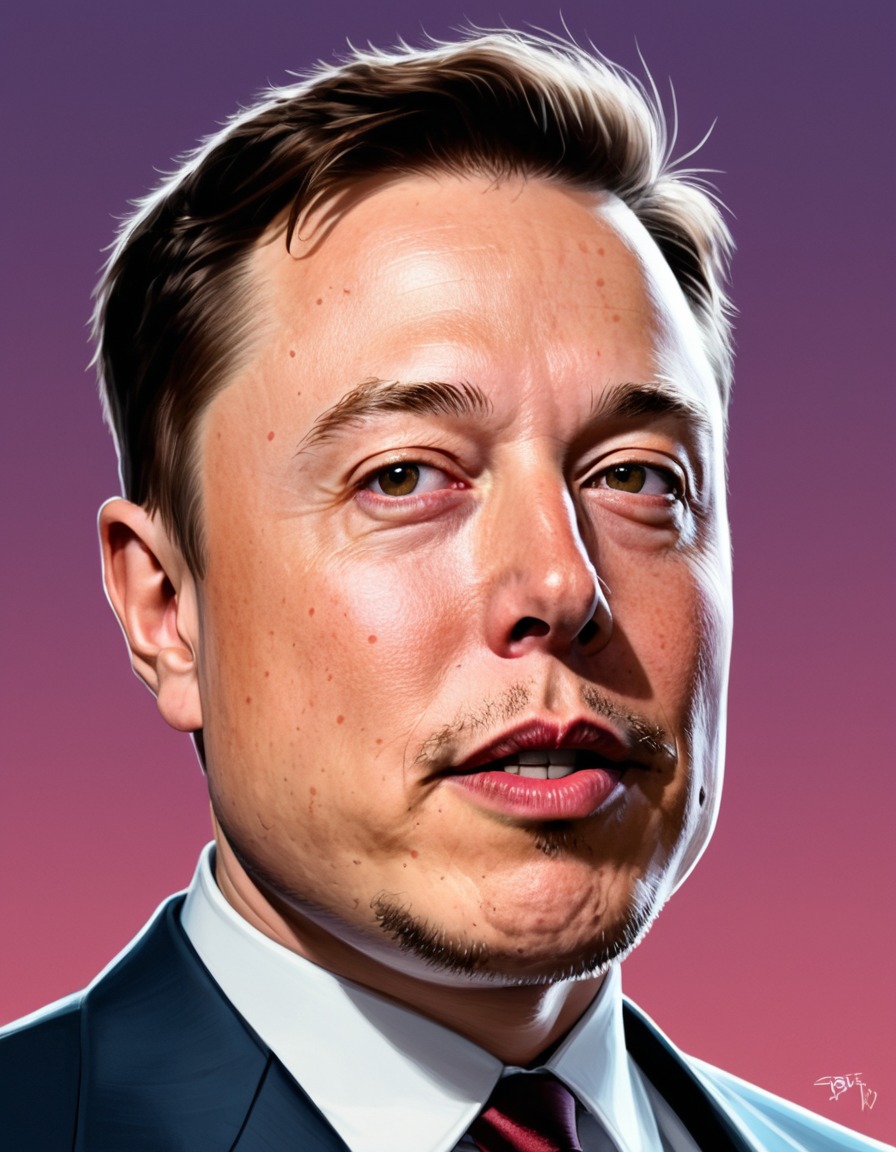 elon musk, painting, funny, art, humor, portrait, celebrity