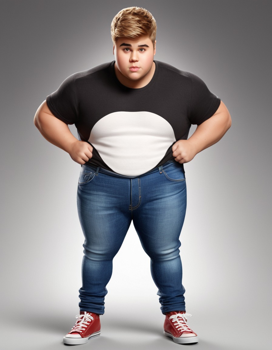 justin bieber, cartoon, skinny jeans, funny, fat