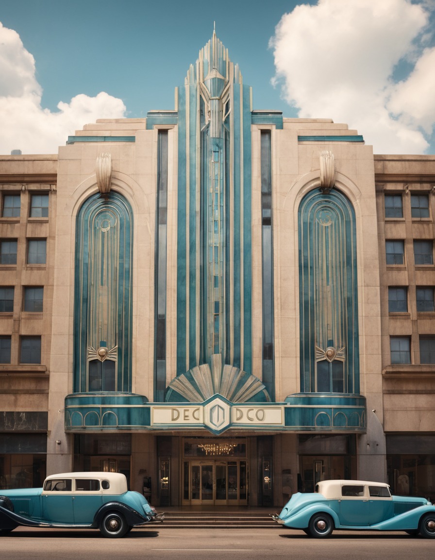 architecture, art deco, urban, elegance, symmetry