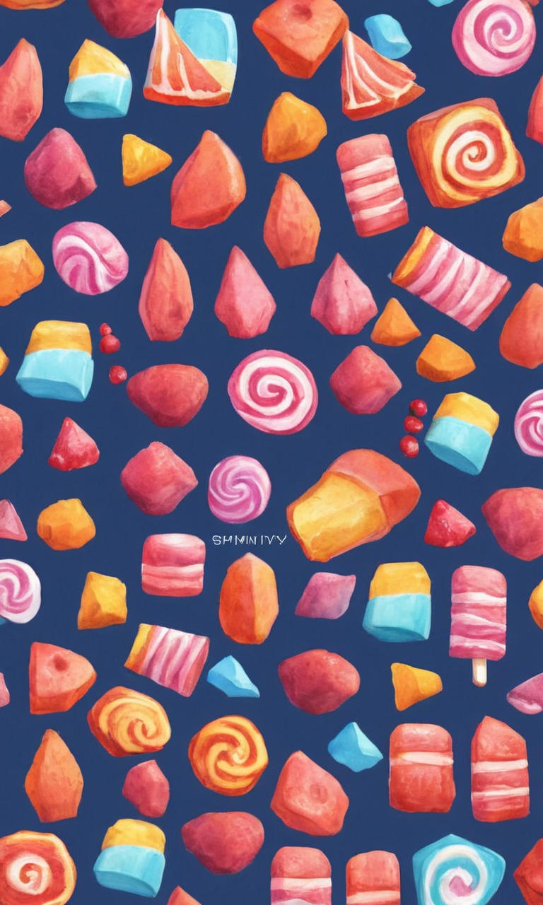 wallpaper, candy, pixelated, sweets