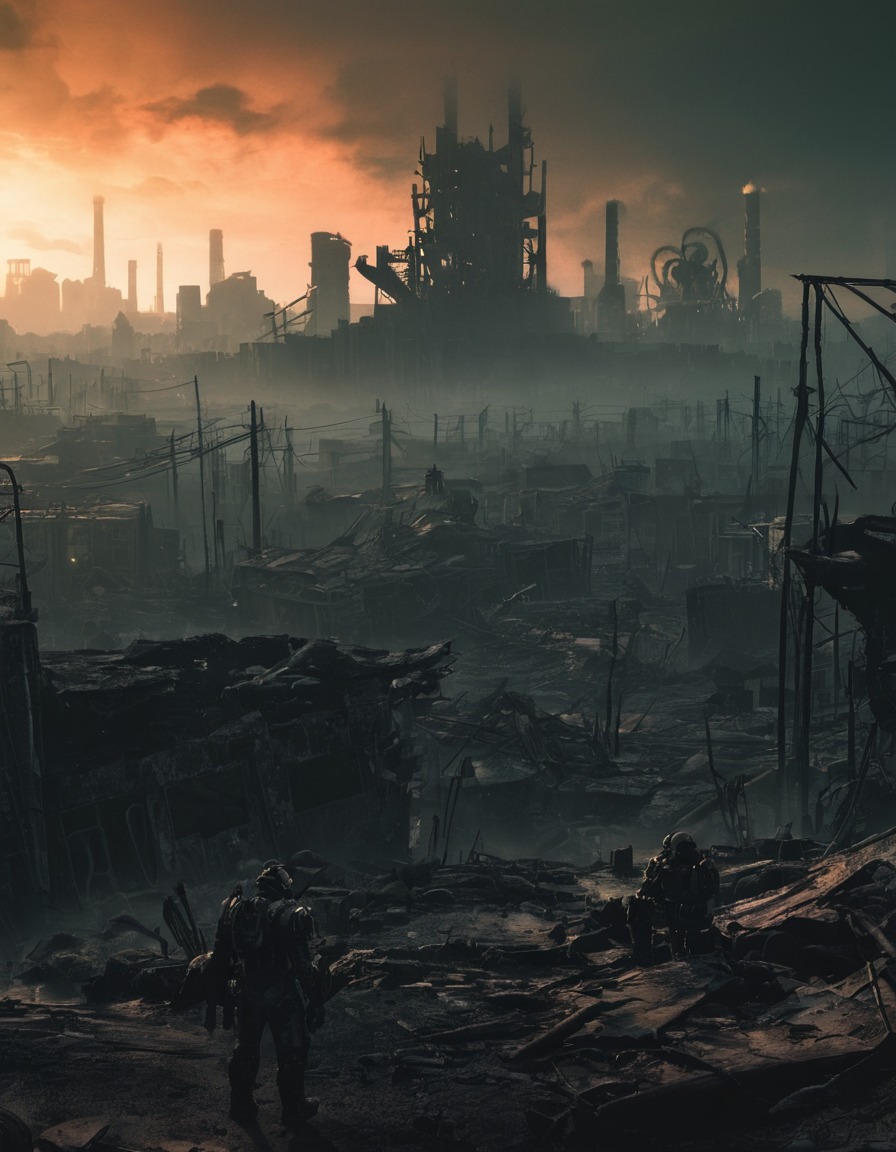 apocalyptic, ruined, cityscape, toxic, fallout, games, tv shows, amazon prime