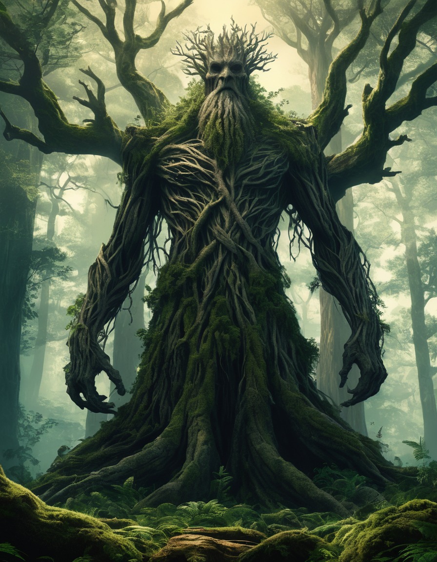 treebeard, ent, ancient, forest, nature, john tolkien, tolkien