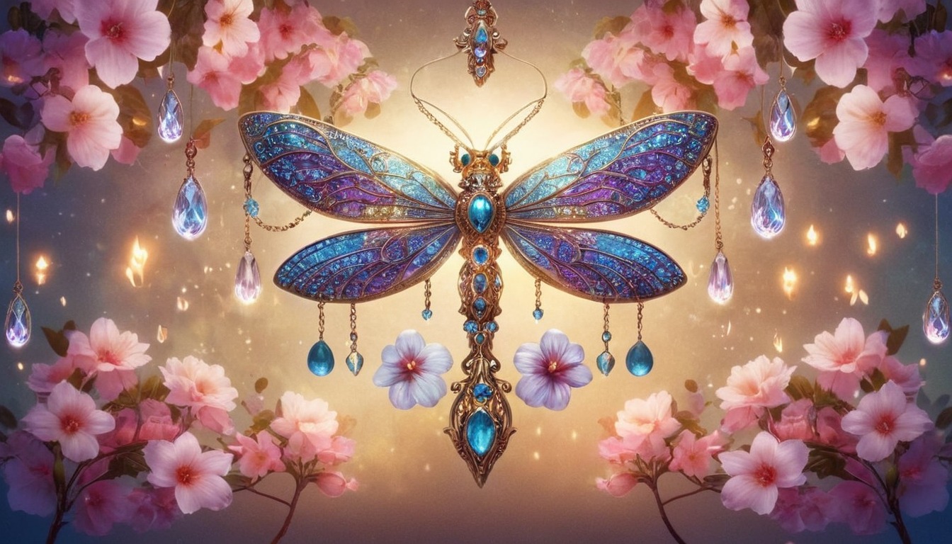 digitalart, fantasyart, butterflies, digitalpainting, wallpaper, decoration, dragonfly, forsale