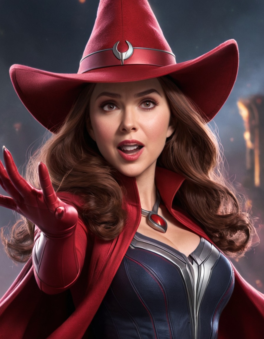 fun, scarlet witch (avengers), avengers, caricature, comedy, entertainment