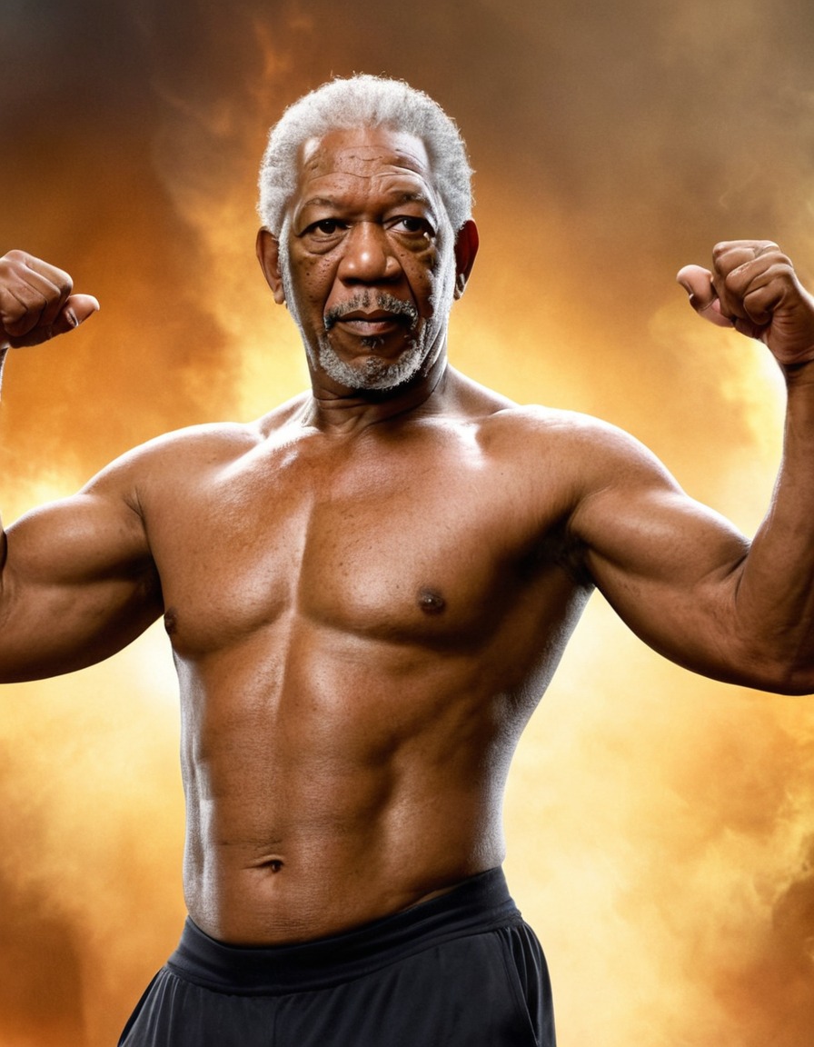 morgan freeman, muscular fitness, action, actor, hollywood, celebrity