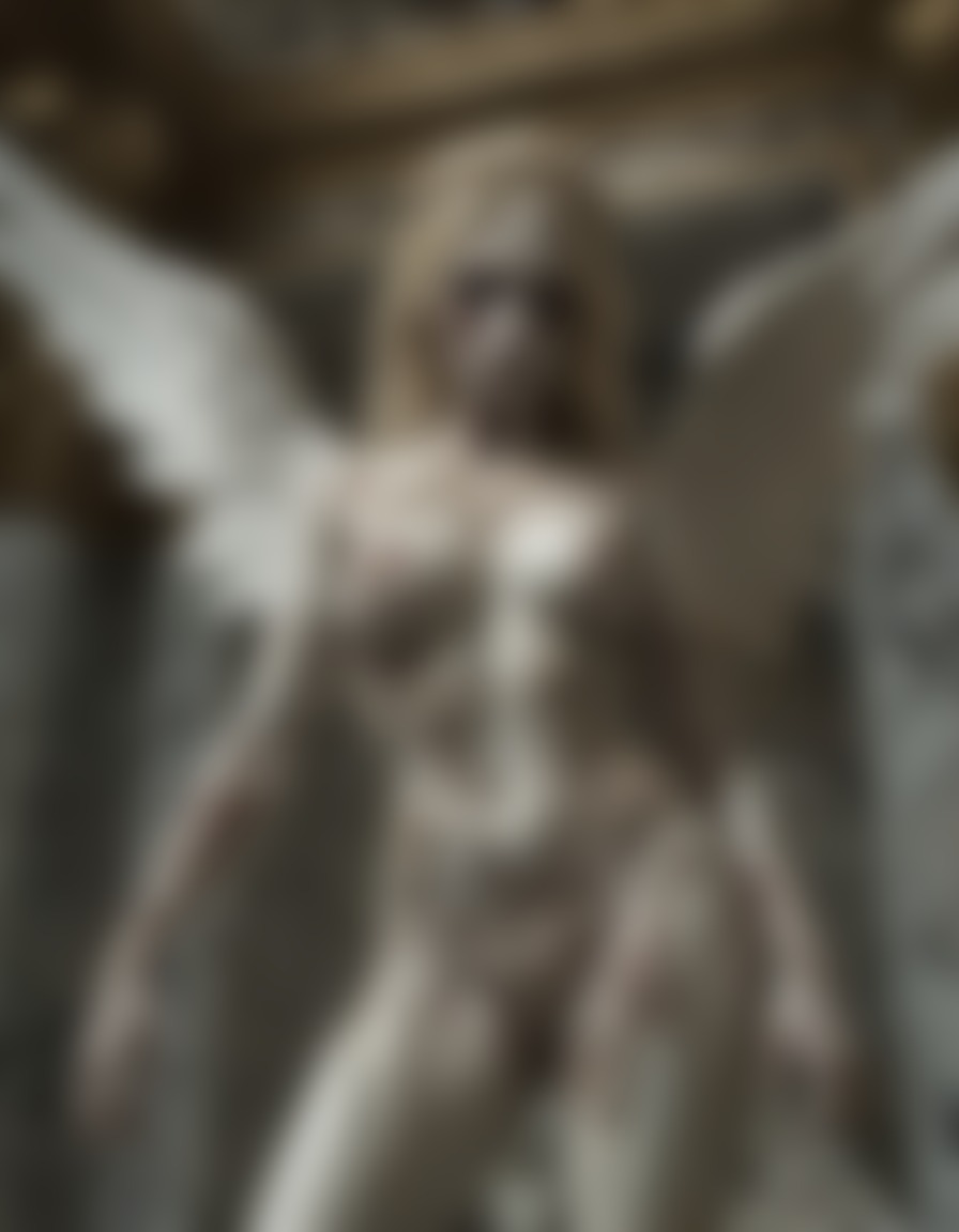 heaven, angels, zombies, female angel, marble palace, intricate carvings