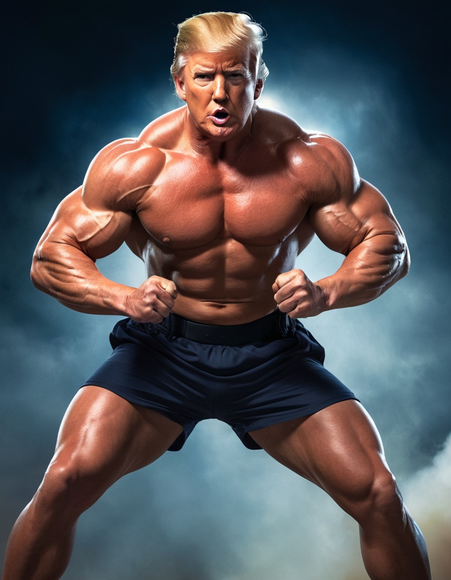 donald trump, muscular fitness, action, politics, president, exercise