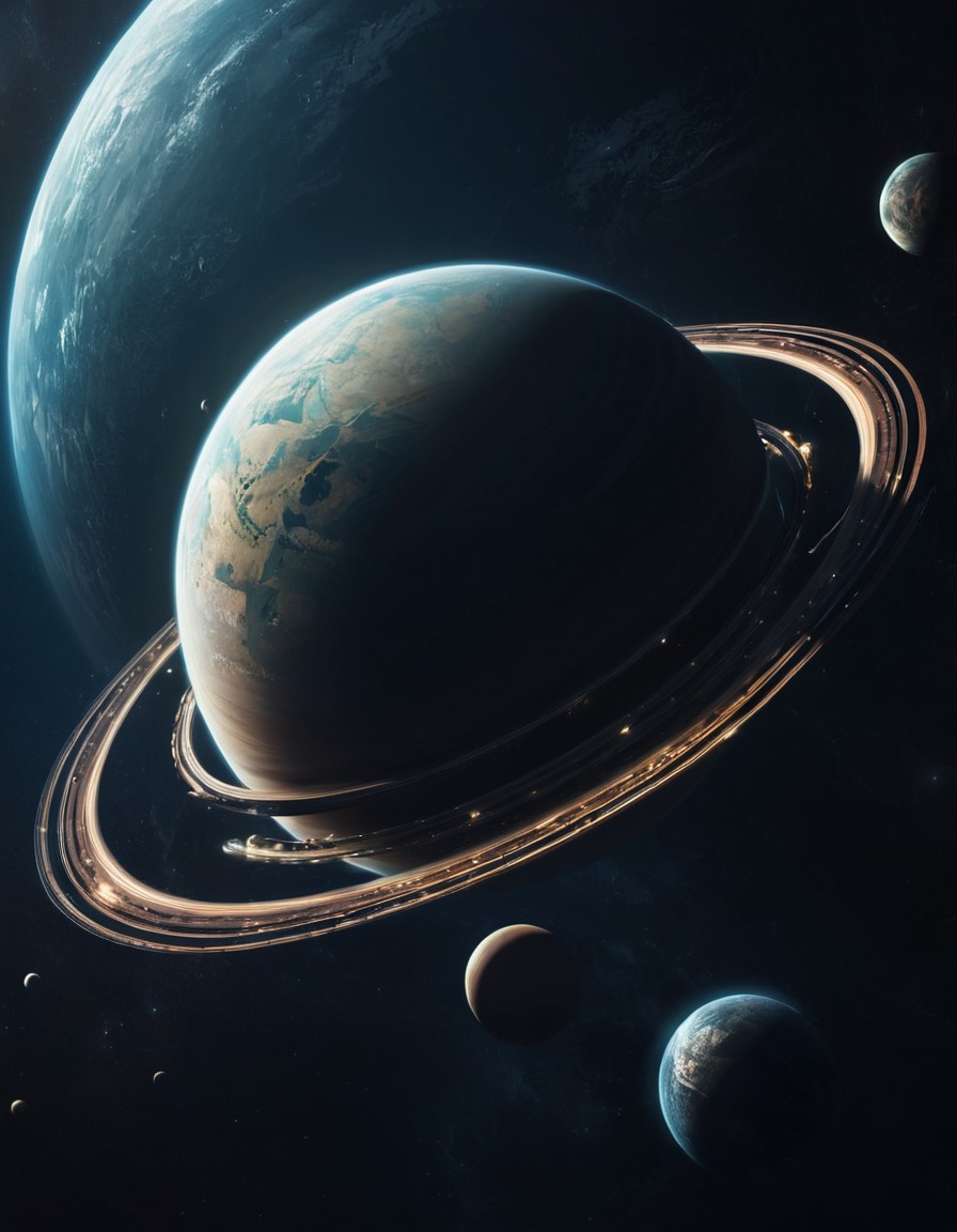 planet, rings, space, astronomy, unique, stars