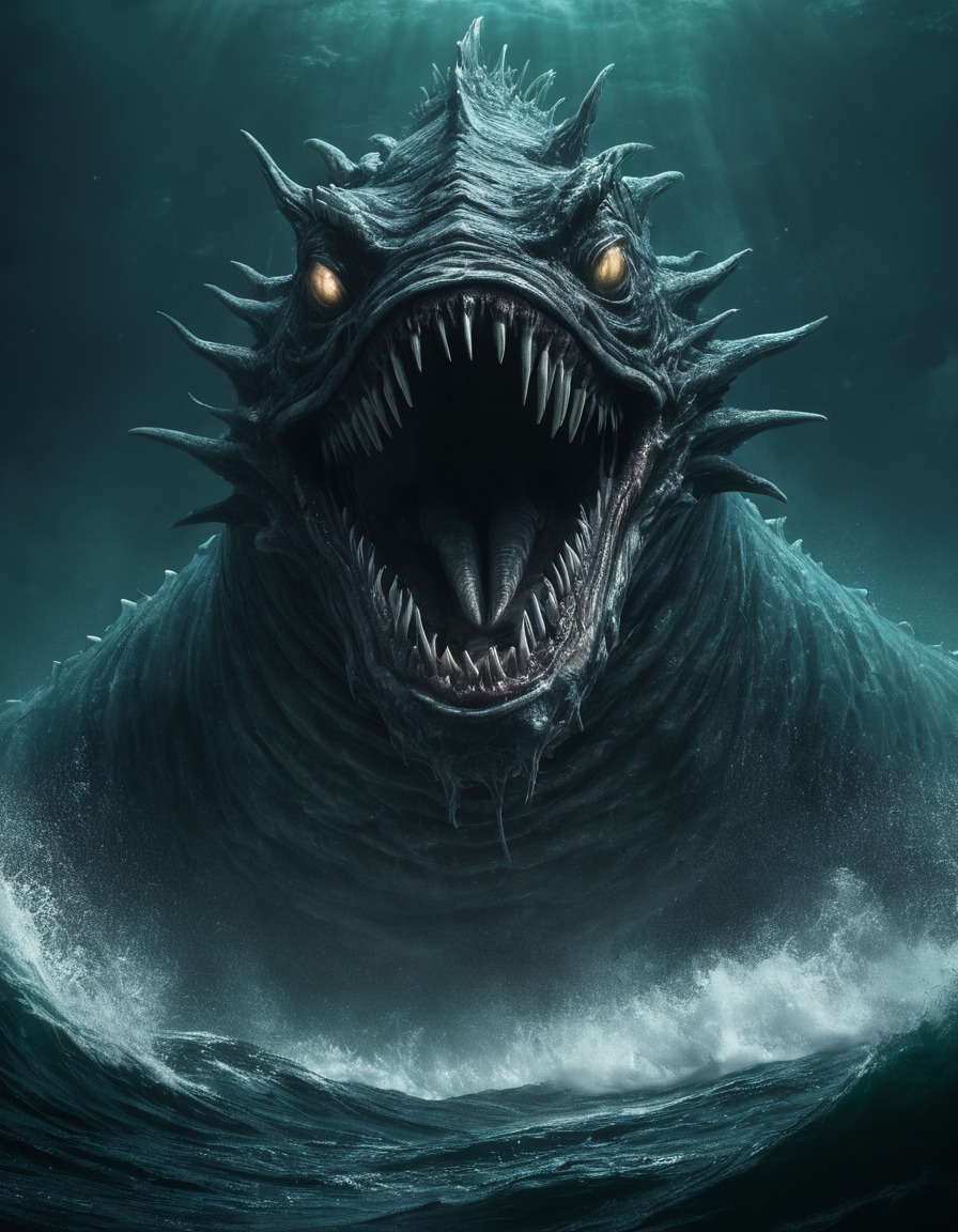 leviathan, sea monster, mythical creature, biblical, mythology, terrible, frightful