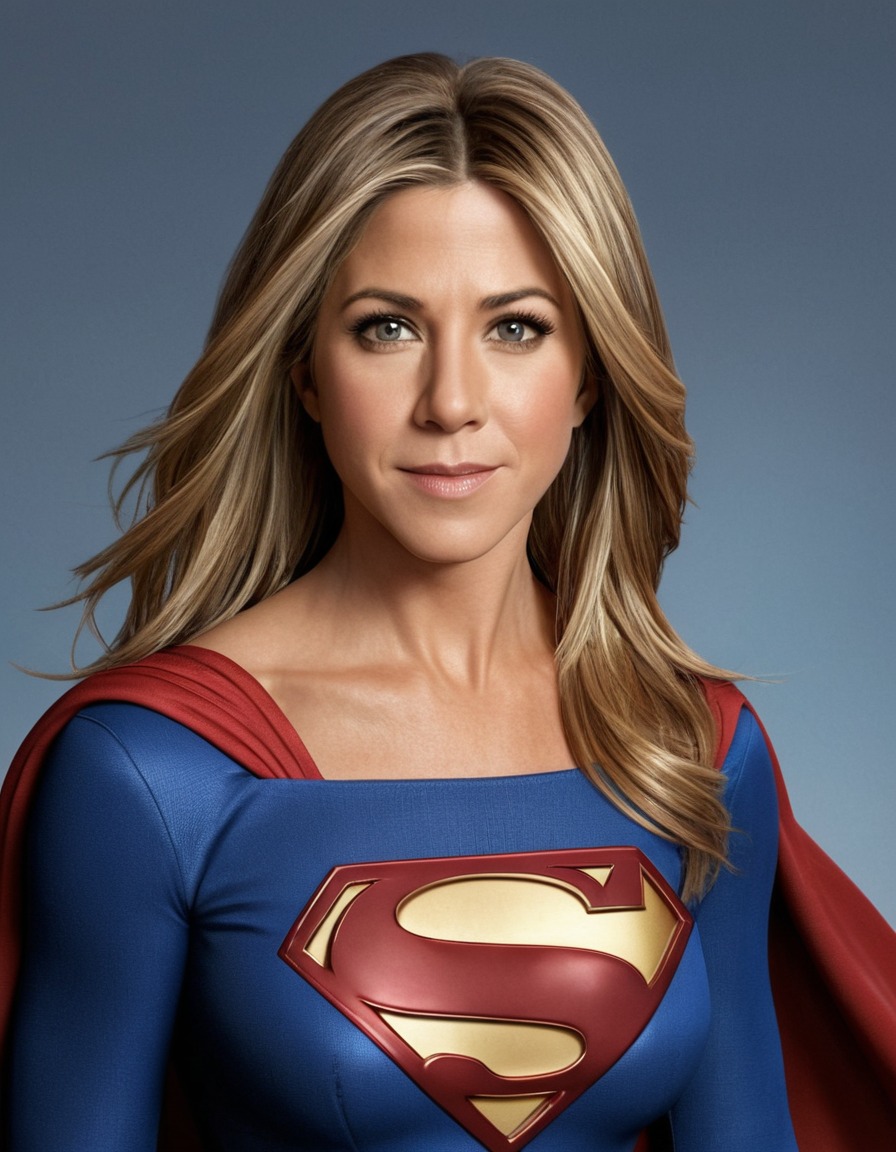jennifer aniston, supergirl, actress, superhero, hollywood, entertainment