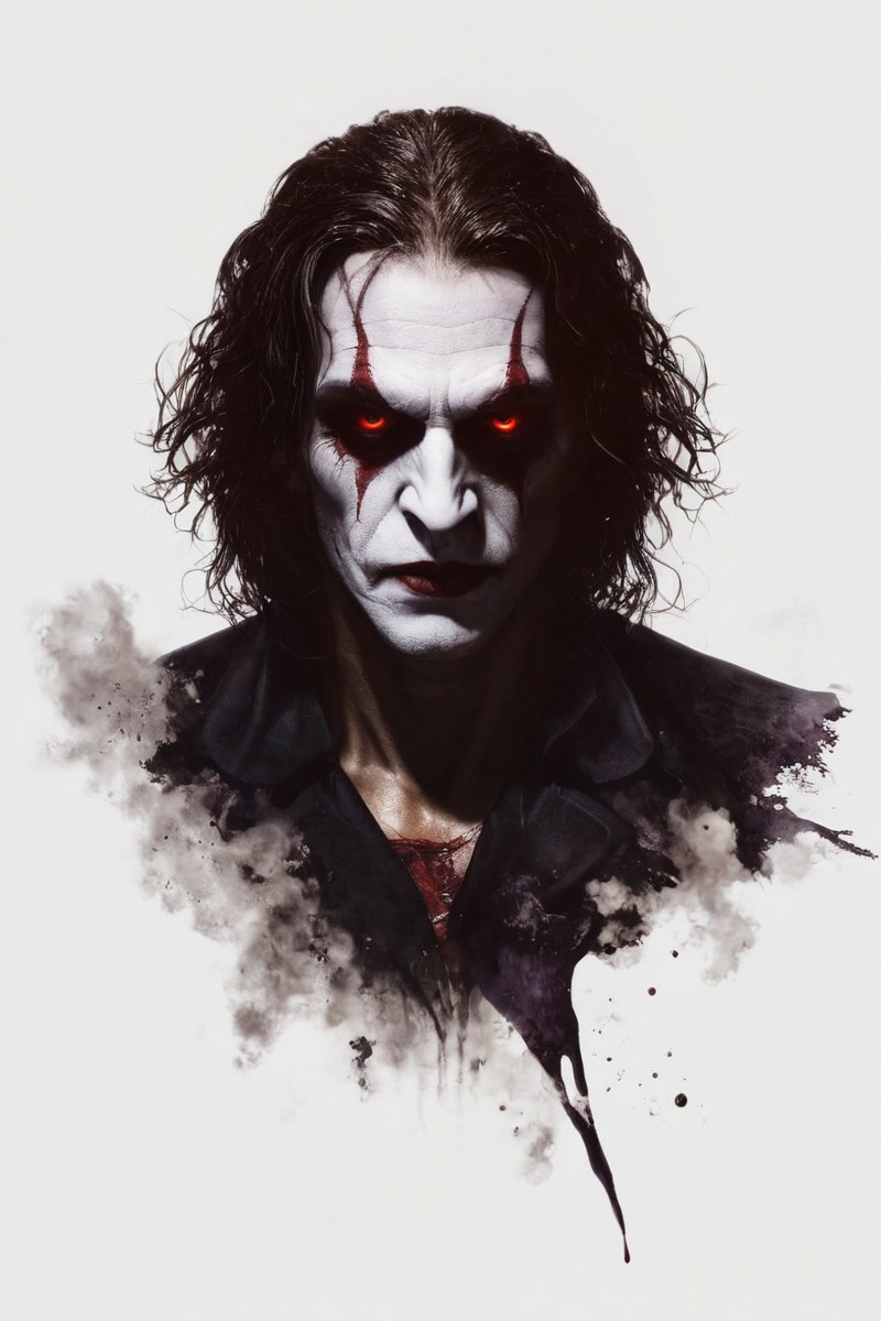 digitalart, fanart, portrait, digitalpainting, characterdesign, ericdraven, thecrow, thecrowfanart, dailychallenge, aiartcommunity, midjourney, midjourneyart, ericdravenfanart