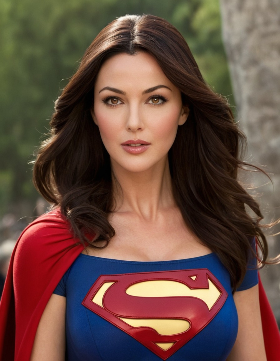 monica bellucci, supergirl, actress, italian, superhero, celebrity