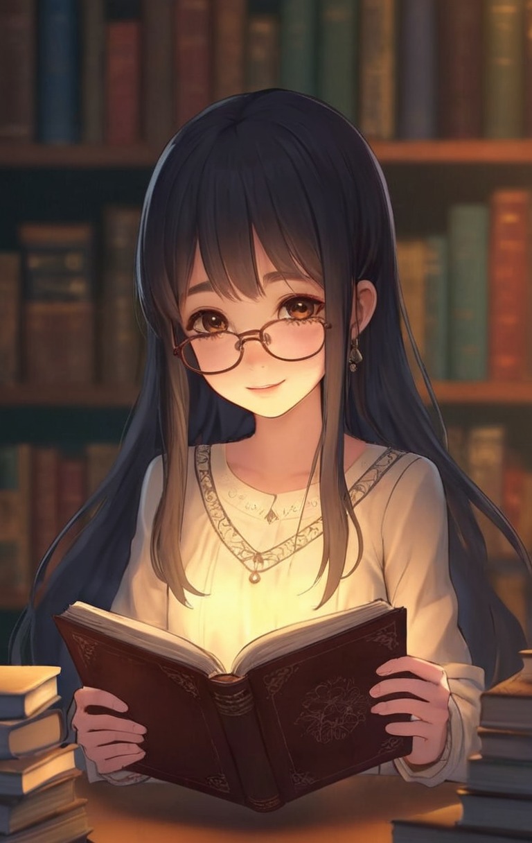 anime, animegirl, magic, fanart, books, animedrawing, animelove, animestyle, bookworm, cuteanimegirl, hairstyle, wallpaper, wallpaperanime