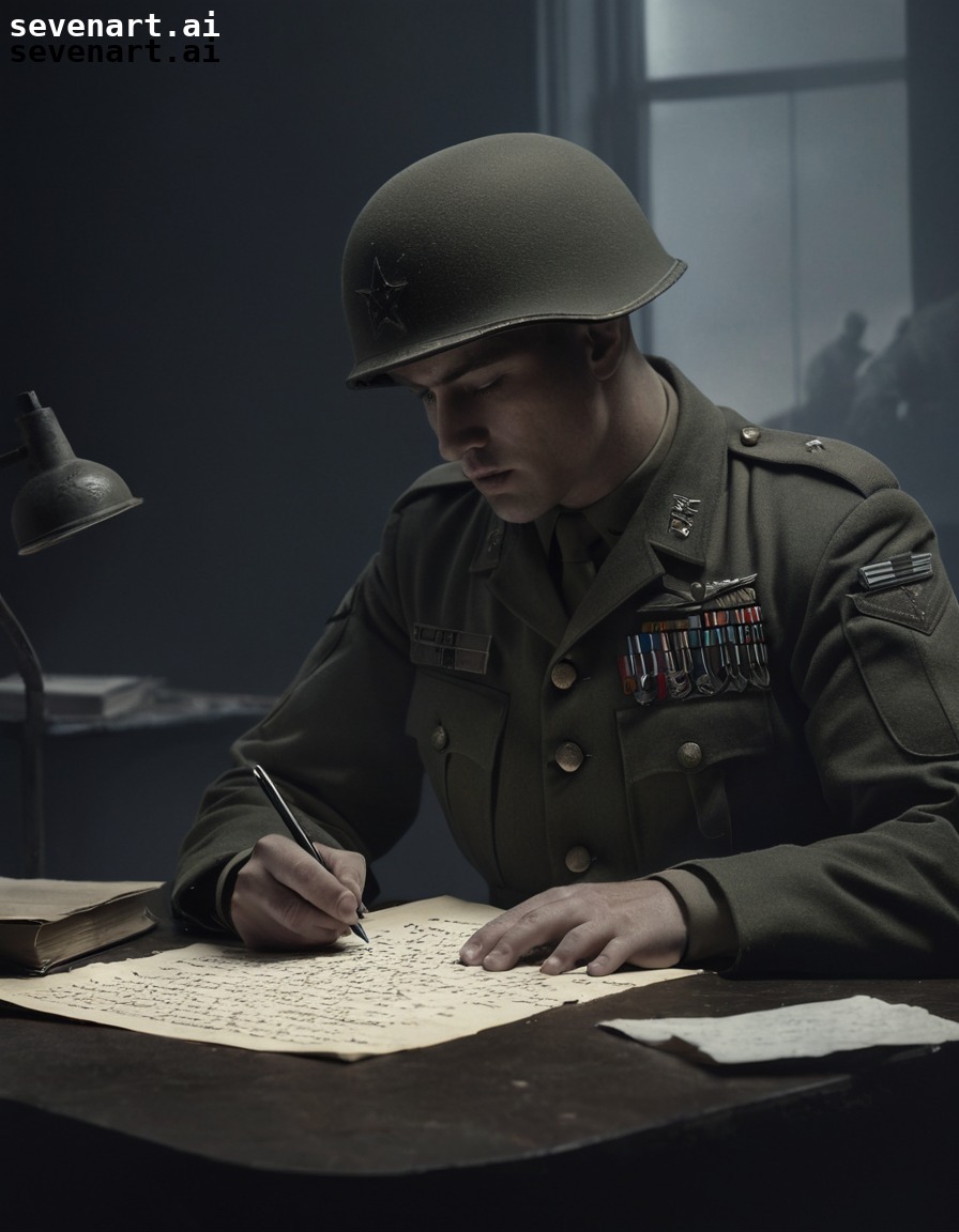 soldier, war, letter, home, struggle