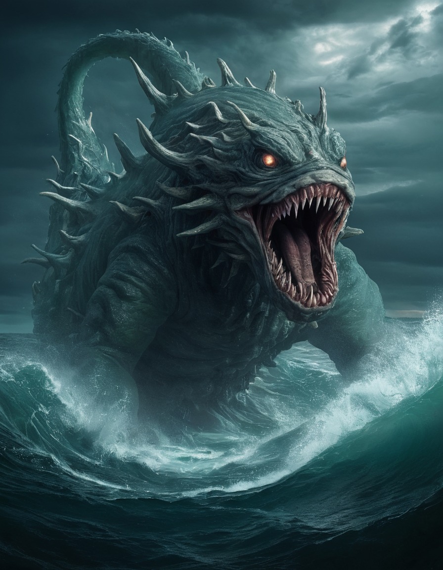 charybdis, sea monster, mythology, greek mythology, legendary creature, dangerous waters, epic