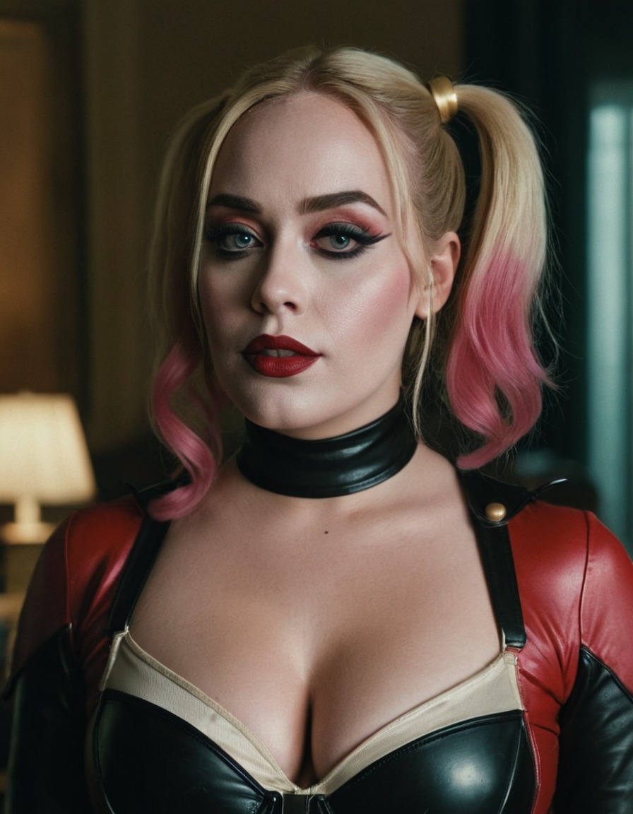 harley quinn, adele, actress, character, cosplay