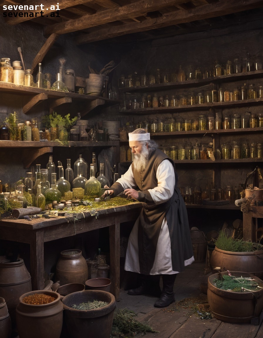 medicine, medieval, physician, herbal remedies, workshop, middle ages