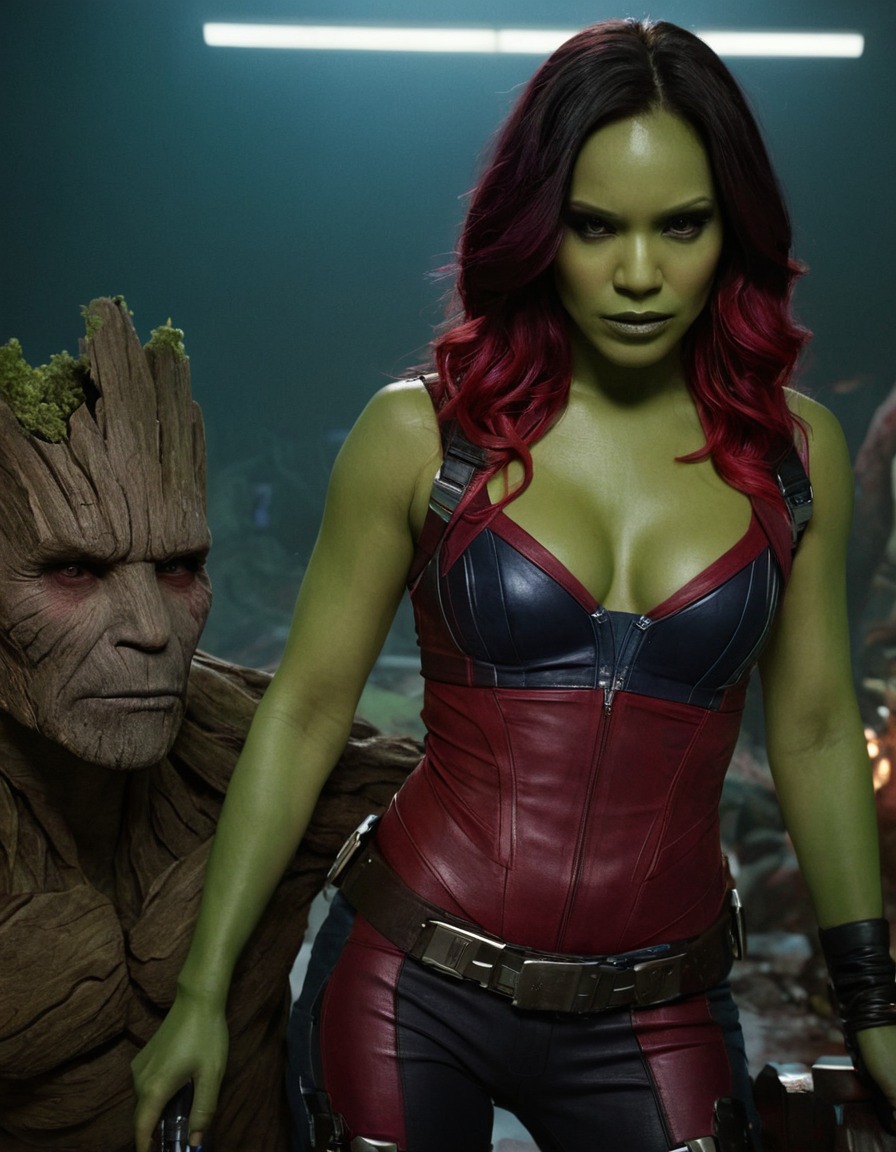 superhero, defeat, gamora, guardians of the galaxy