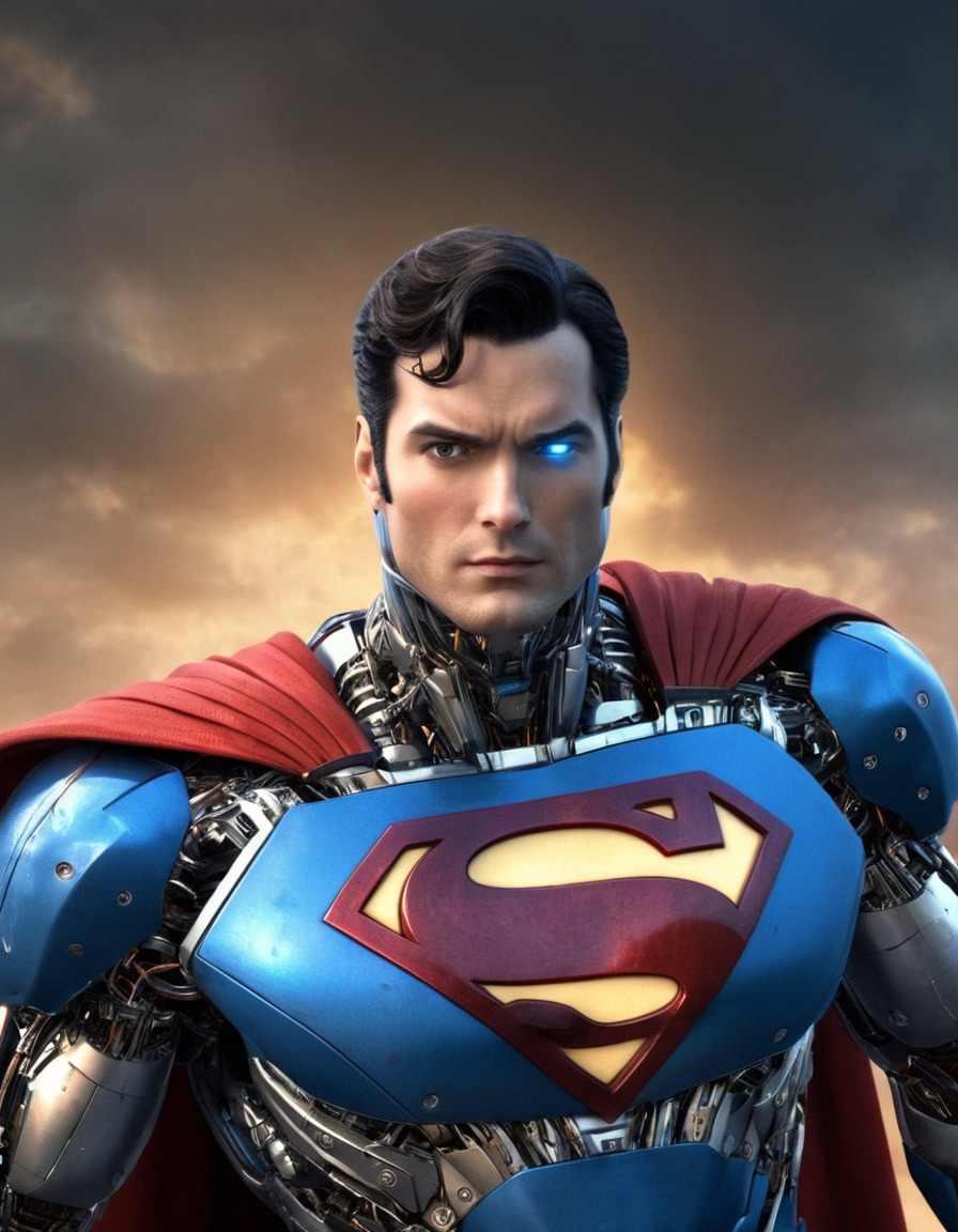 superman, robot, dc comics, superhero, kryptonian, artificial intelligence