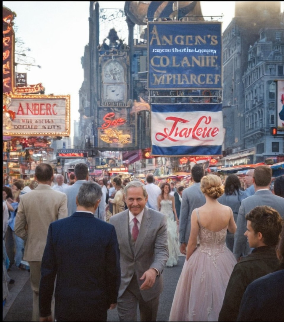 vintage new york, 1950s, 1950s in color, color photography, street photography, crowd, times square, broadway, street scene, urban scene