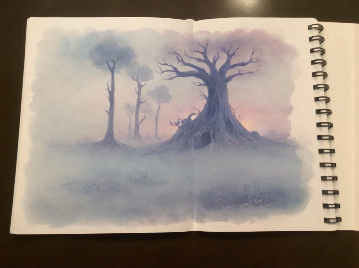 forestfantasy, traditionalart, traditionaldrawing, watercolor, watercolorpainting