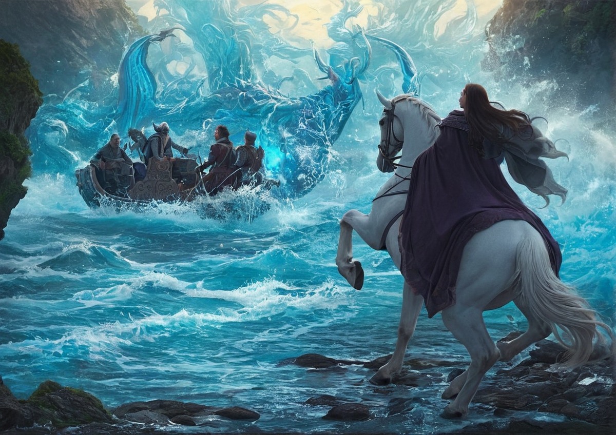 magic, water, arwen, lordoftherings