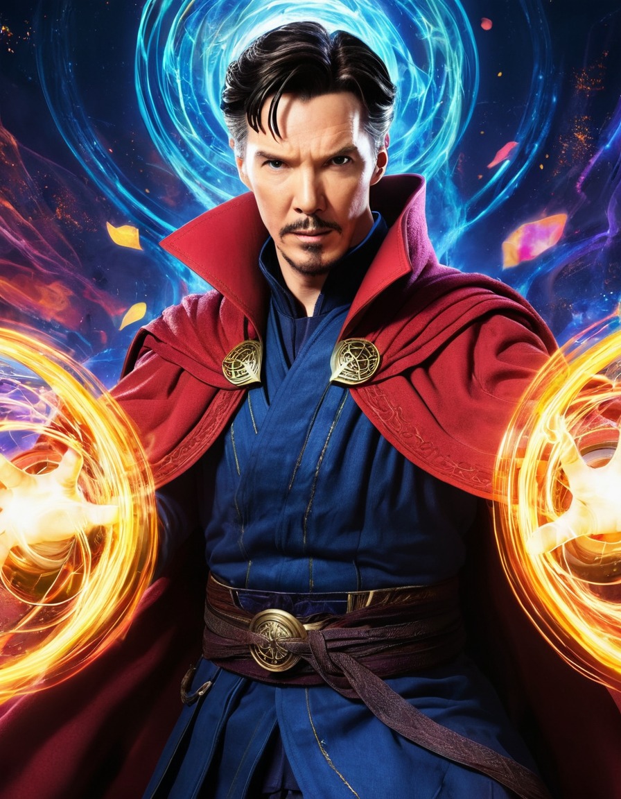 doctor strange, marvel, magic, superhero, comics, anime