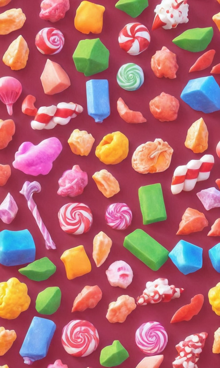 wallpaper, candy, pixelated, sweets