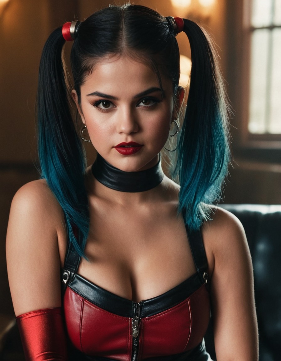 harley quinn, selena gomez, dc comics, actress, character, cosplay, fan casting