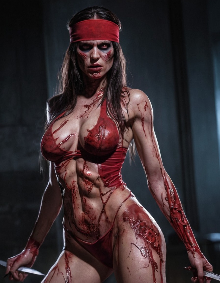 zombie, elektra (marvel comics), marvel comics, undead, superhero, marvel universe